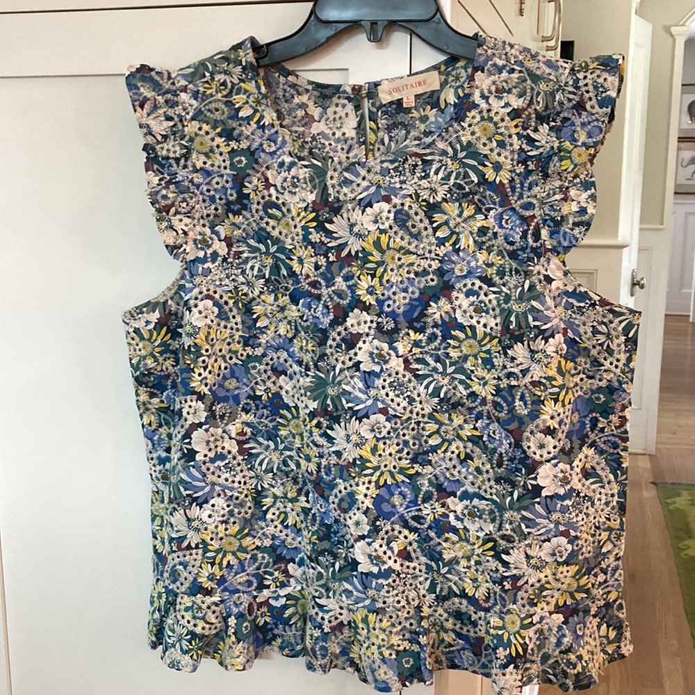 SOLITAIRE embroidered blouse